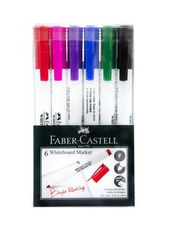 FABER-CASTELL 6-Piece Whiteboard Marker Set Multicolour  - Image 1