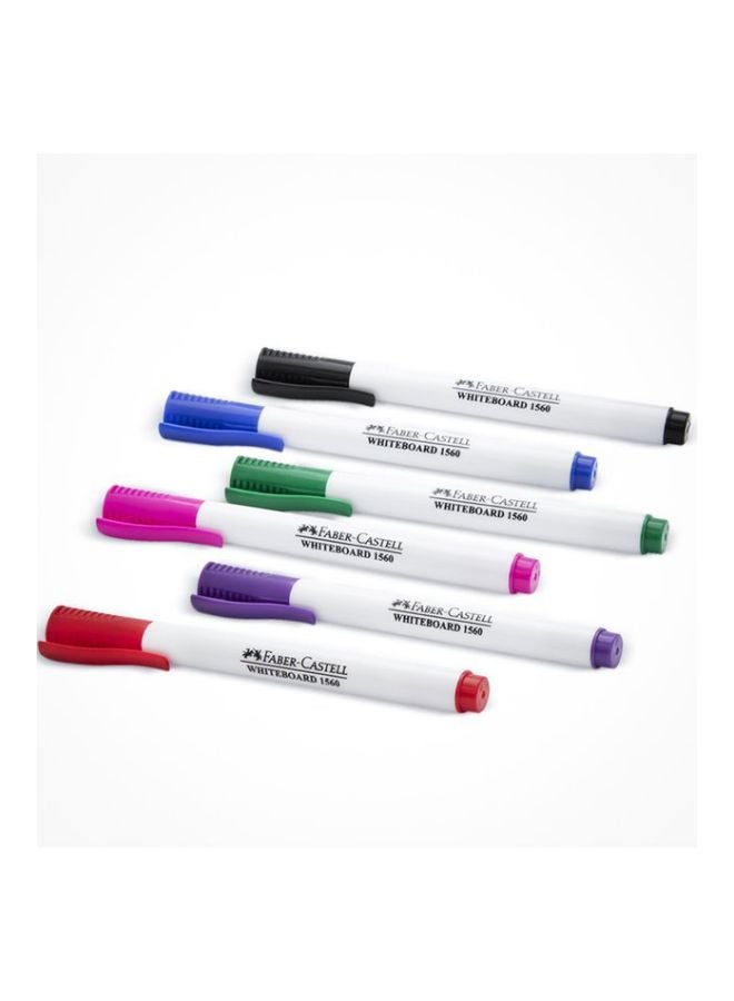 FABER-CASTELL - 6-Piece Whiteboard Marker Set Multicolour - Image 1