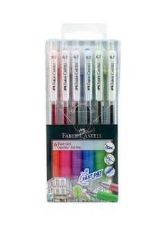 6-Piece Gel Pen Set Multicolour