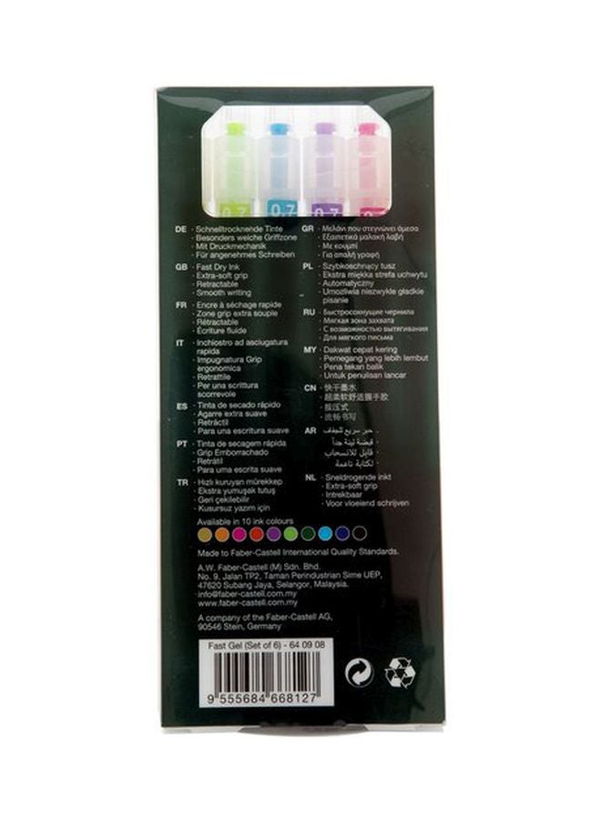 FABER-CASTELL - 6-Piece Gel Pen Set Multicolour - Image 1