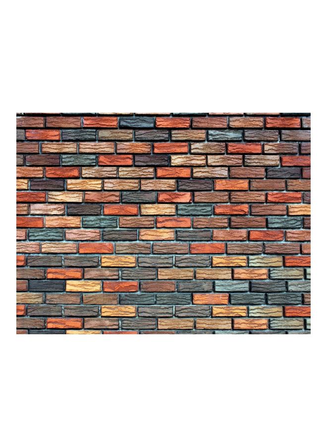 Fast Print - Wall Printed Self Adhesive Wall Sticker Brown/Blue/Beige 60x45cm - Image 1