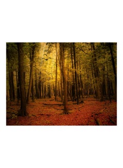 Autumn Printed Self-Adhesive Wall Sticker Green/Red/Brown 60x45cm