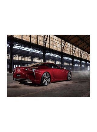 Lexus Printed Self Adhesive Wall Sticker Red/Beige/Grey 60x45cm - v1606994986/N40306898A_1