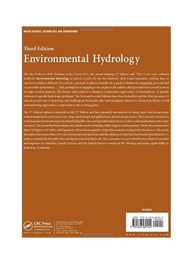 Environmental Hydrology Hardcover English by Andy D. Ward - 2015  - Image 2