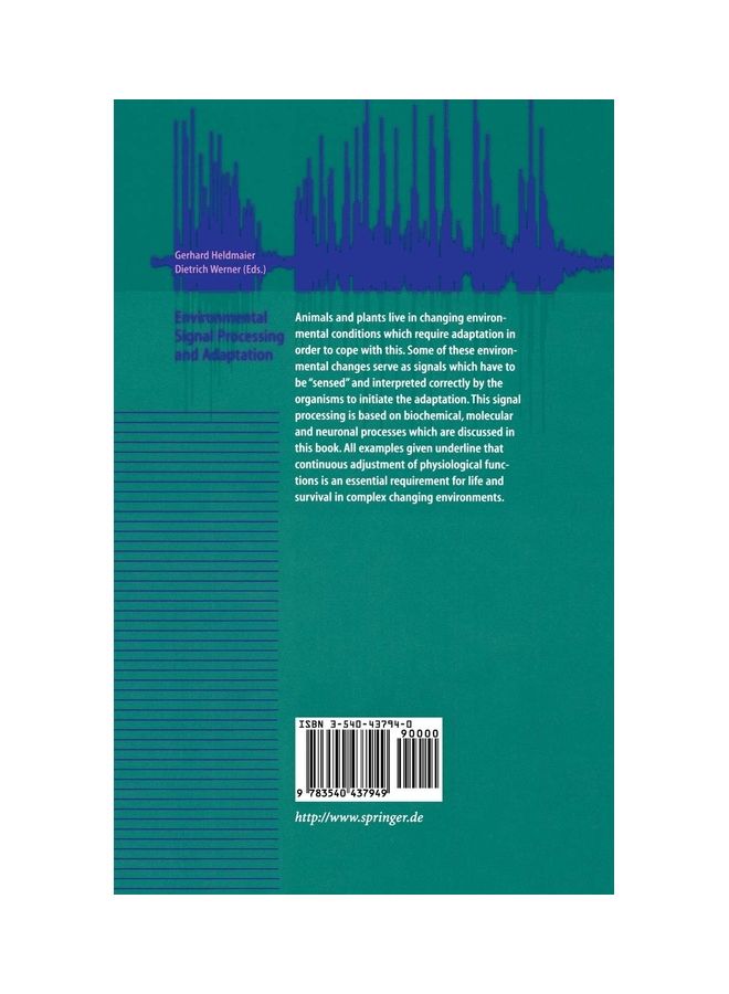 Environmental Signal Processing and Adaptation Hardcover English by Springer - 2002 - Image 2
