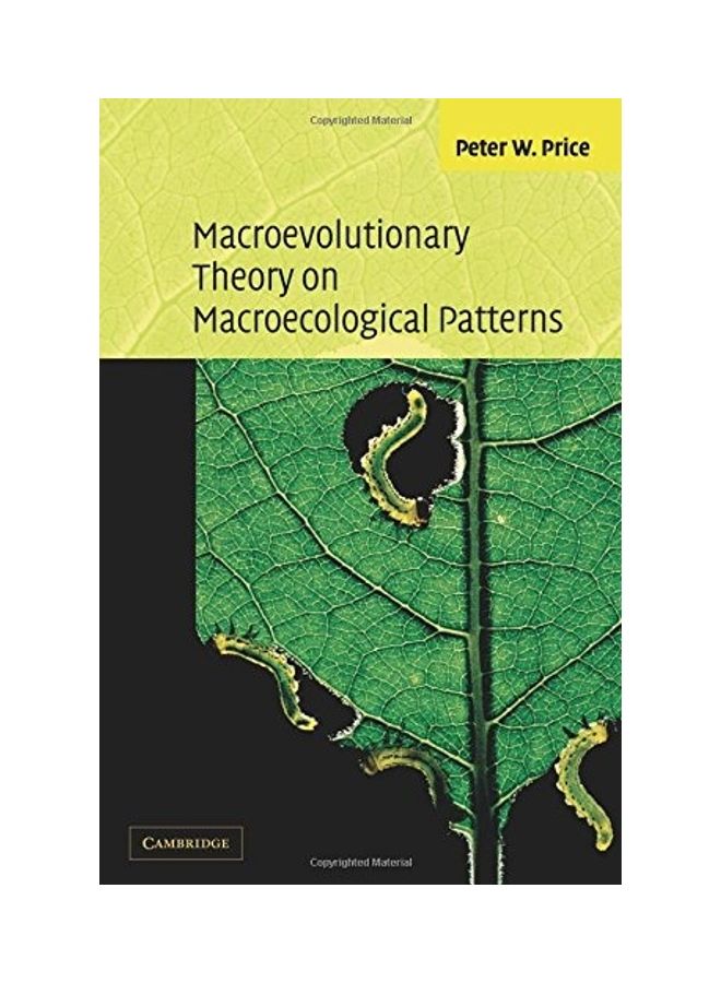 Macroevolutionary Theory on Macroecological Patterns Paperback English by Peter W. Price - 2002  - Image 1