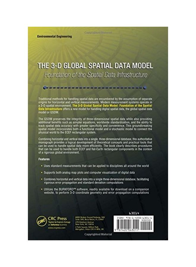 The 3-D Global Spatial Data Model Hardcover English by Earl F. Burkholder - 2008  - Image 2