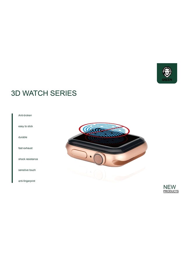Green Full 3D Screen Protector For Apple Watch Series 1/2/3 42mm Clear - Image 2