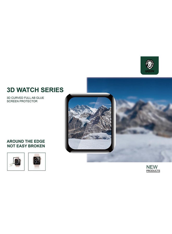 Green Full 3D Screen Protector For Apple Watch Series 1/2/3 42mm Clear - Image 3