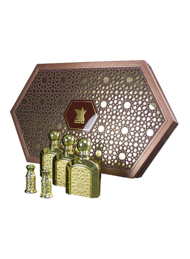 Arabian Oud Luxury Royal Brown Gift Set Perfume 165 Ml, Concentrated Perfume 4 Ml, Agar Wood Oil 4ml - Image 2
