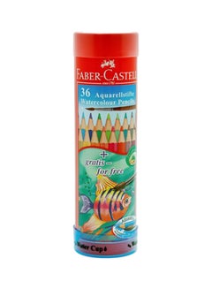 36-Piece Aquarell Water Colour Pencil Set Multicolour