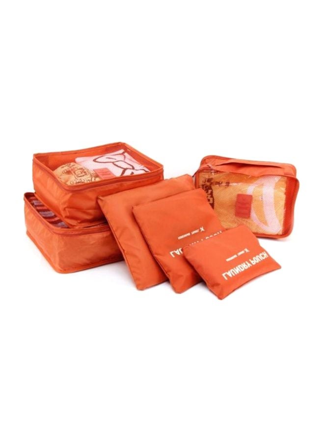 Cool Baby 6-Piece Packing Organizer Set Orange/Clear - Image 2