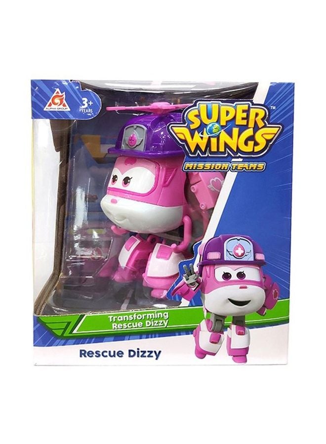 SUPER WINGS Transforming Rescue Dizzy YW730222 Pink 12x11.5x10.5cm - Image 2