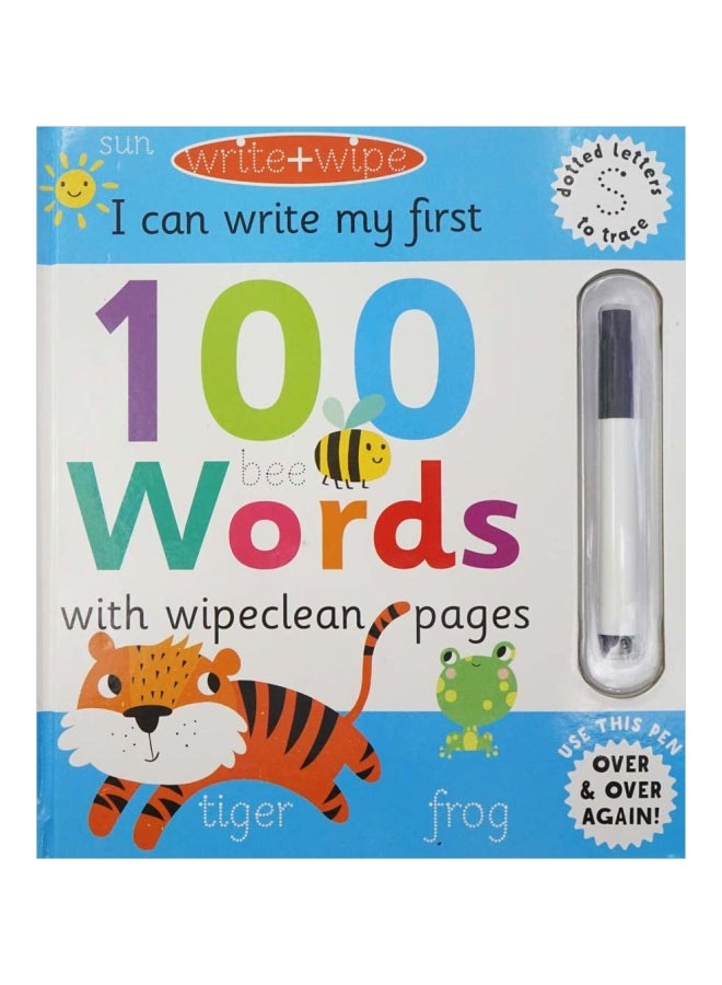 Write And Wipe - 100 Words Hardcover English by Elizabeth Golding  - Image 1