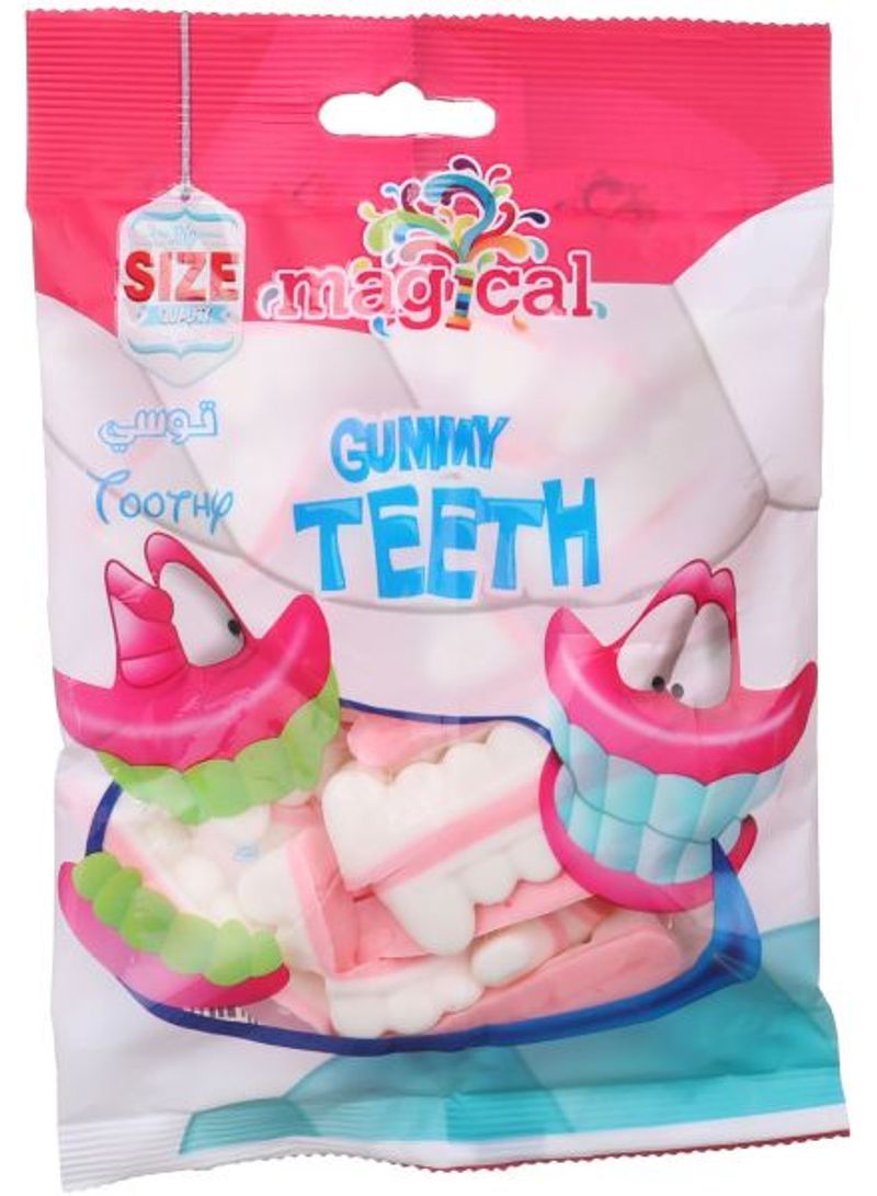 Toothy Gummy Teeth Jelly Pouch 80grams
