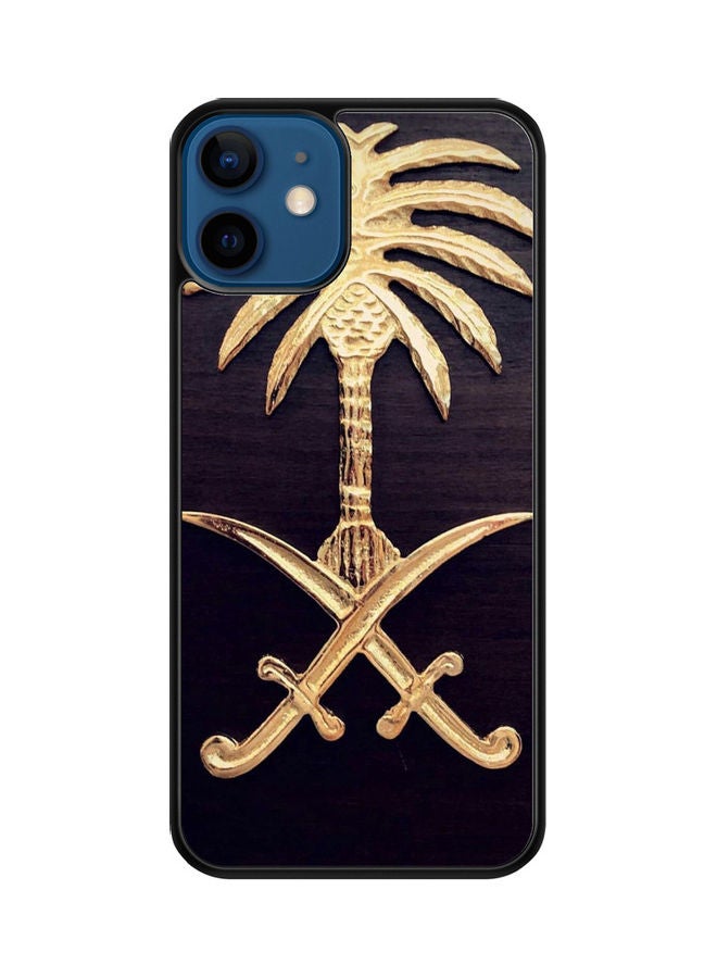 SYN Protective Case Cover For Apple iPhone 12 Black/Gold