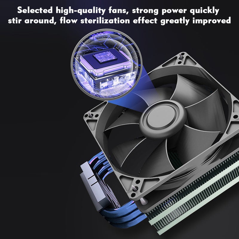 إيهوم مصباح تعقيم مبيد للجراثيم بالأشعة فوق البنفسجية متعدد الألوان 26سم - Image 2