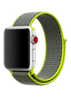 Pearl in Oyster Replacement Wrist Band For Apple Watch Series 3/4/5 Grey/Green 