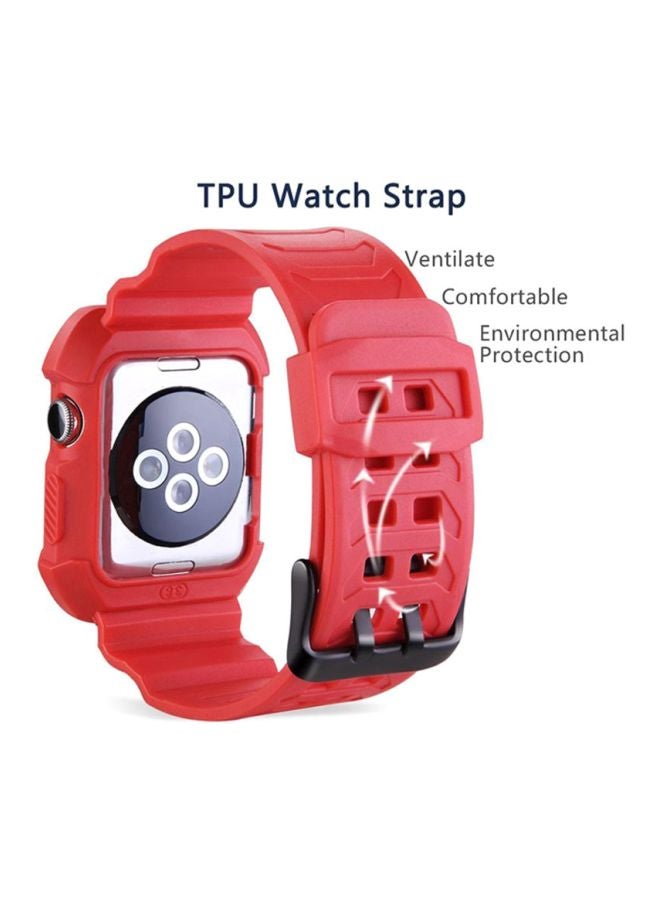 Ozone Replacement Strap For Apple Watch Series 3/2/1 Red - Image 2