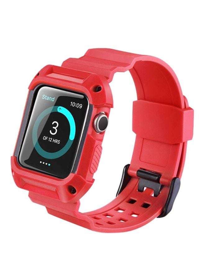 Ozone Replacement Strap For Apple Watch Series 3/2/1 Red - Image 3
