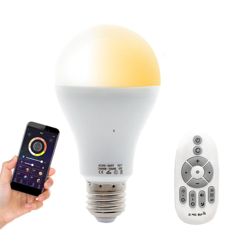 Smart Wireless Remote Control LED WiFi Colour Changing Bulb White 13.8cm