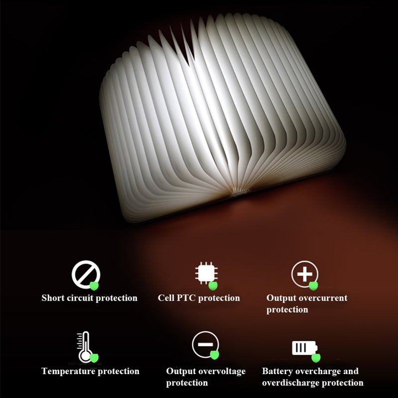 إيهوم مصباح مكتب ليلي محمول وقابل للطي أبيض 12.5سم - Image 5