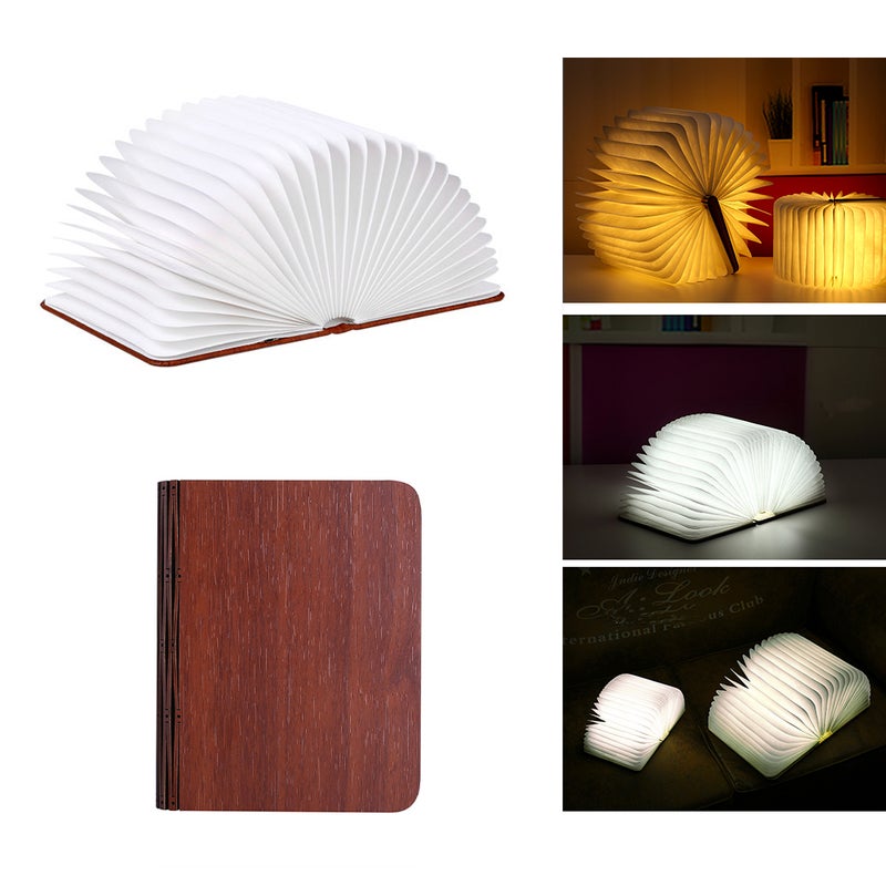 إيهوم مصباح مكتب ليلي محمول وقابل للطي أبيض 15سم - Image 1