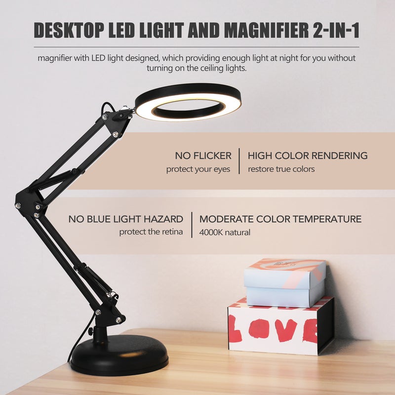 EHOME LED Foldable Reading Lamp White - Image 5