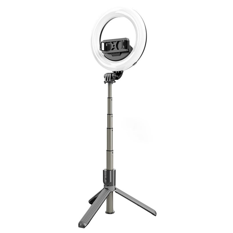 EHOME Portable Bluetooth Remote Control Ring Light With Collapsible Stand Black 19.6cm  - Image 1