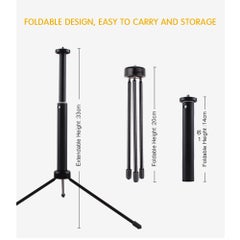 Generic LED Ring Light With Adjustable Tripod MultiColour 30x4x26.5cm  - Image 3