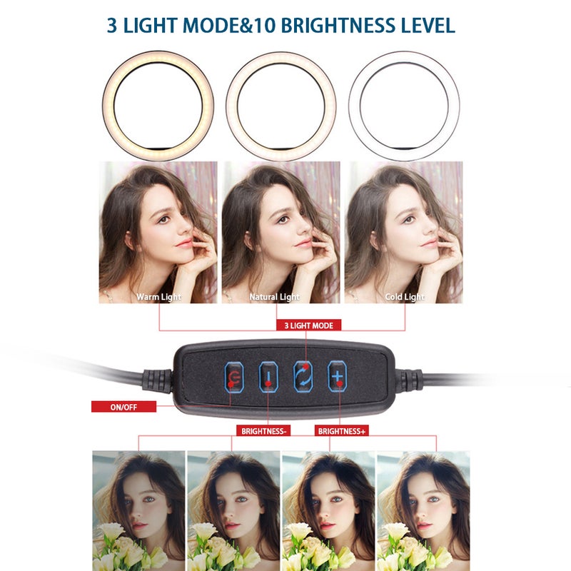Multifunction LED-Ring Light Set With Mobile Holder MultiColour 40x6.5x34cm - Image 2