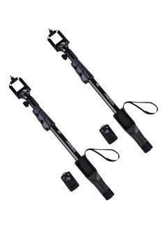 Yunteng 2-Piece Selfie Stick For Smartphones With Shutter Remote Control Black  - Image 1