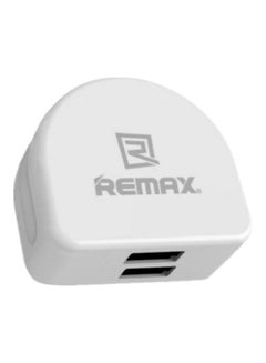 REMAX 2 USB Moon Charger Plug White  - Image 1