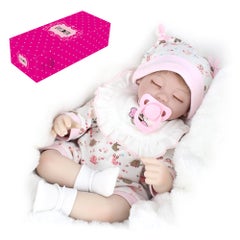 Decdeal Reborn Sleeping Baby Doll With Lovely Outfit 16inch  - Image 1