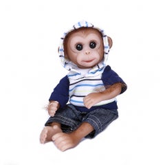 Decdeal Realistic Reborn Monkey Baby With Outfit  - Image 5
