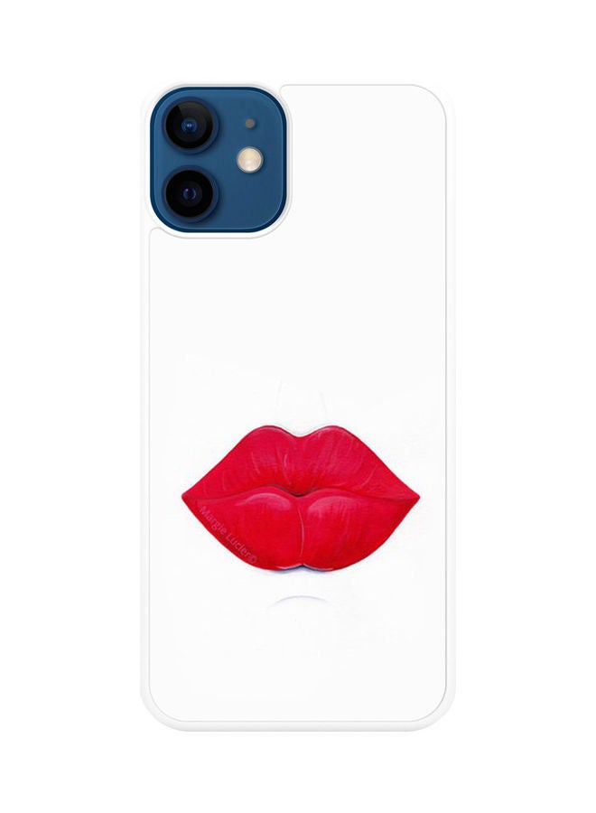 SYN Protective Case Cover For Apple iPhone 12 White/Red