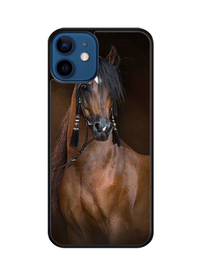 SYN Protective Case Cover For Apple iPhone 12 Brown/Black