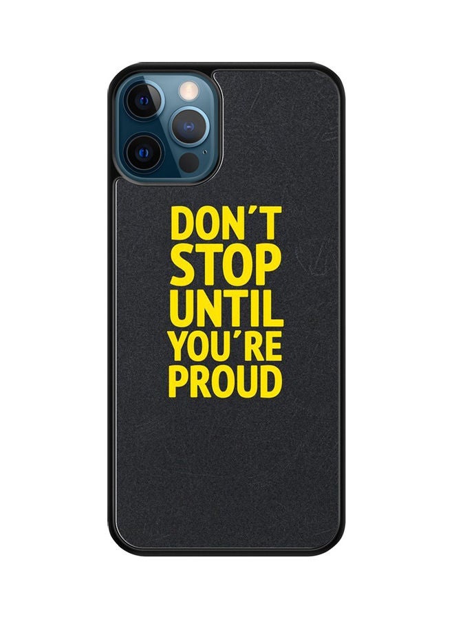 إس واي إن غطاء حماية واقٍ لهاتف أبل آيفون 12 برو أسود/ أصفر