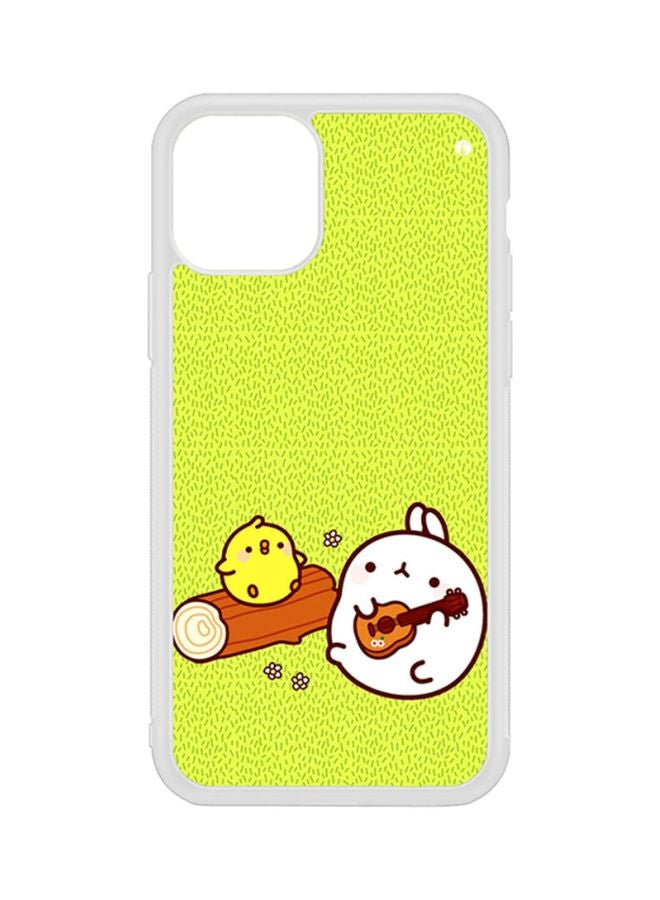 غطاء حماية واق لهاتف أبل آيفون 11 طبعة أرنب وكتكوت