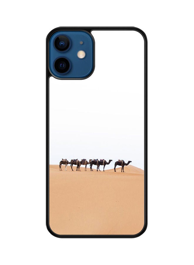 إس واي إن غطاء حماية واق لهاتف أبل آيفون 12 أبيض/بني