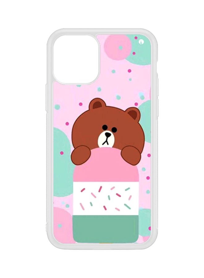 غطاء حماية واقٍ لهاتف آيفون 11 برو ماكس وردي/أخضر/بني