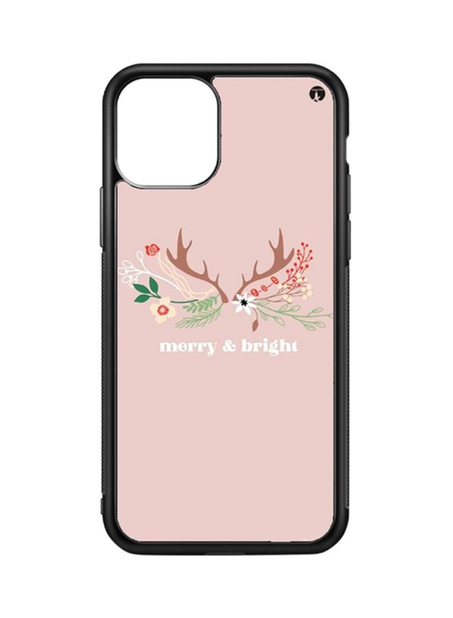 بي بي غطاء حماية واقي لهاتف أبل آيفون 11 برو زهري/بني/أخضر