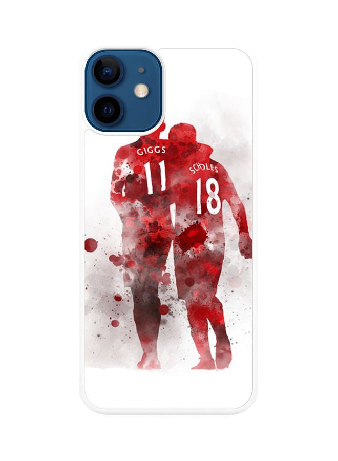 SYN Protective Case Cover For Apple iPhone 12 White/Red