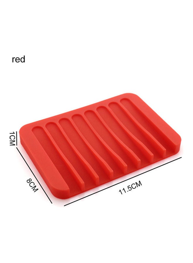 ISank Silicone Soap Holder Red 11.5cm  - Image 2