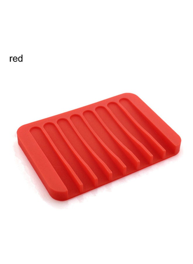 ISank Silicone Soap Holder Red 11.5cm  - Image 1