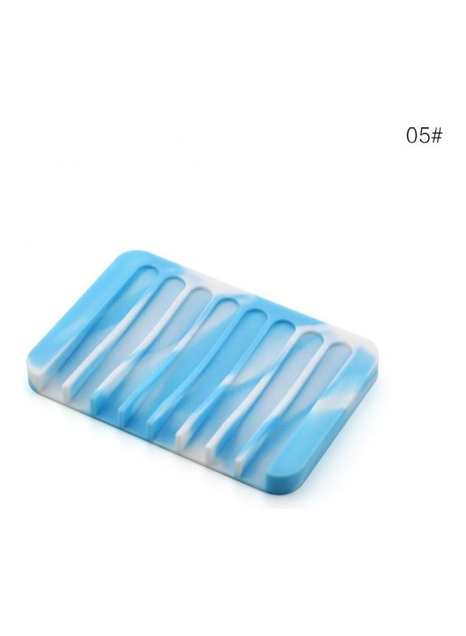ISank Silicone Soap Holder Sky Blue & White 11.5cm