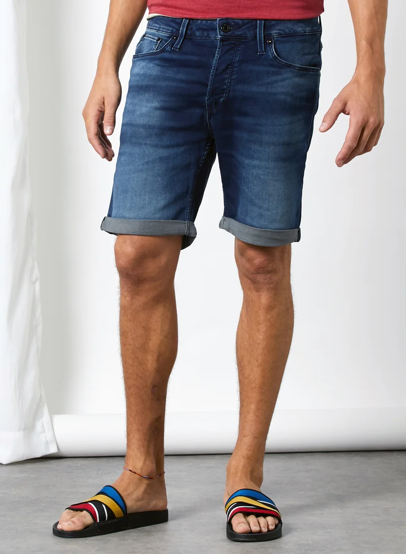 JACK & JONES Iconic Denim Shorts Blue