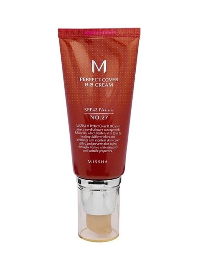Missha M Perfect Cover BB Cream 27 Honey Beige