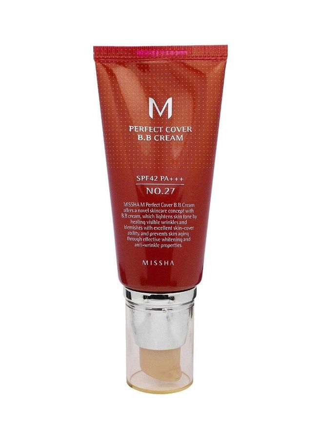 Missha M Perfect Cover BB Cream 27 Honey Beige