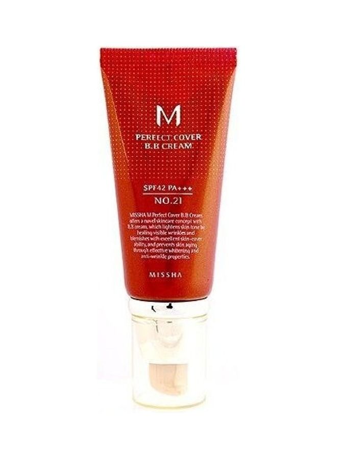 Missha M Perfect Cover BB Cream No. 21 Light beige